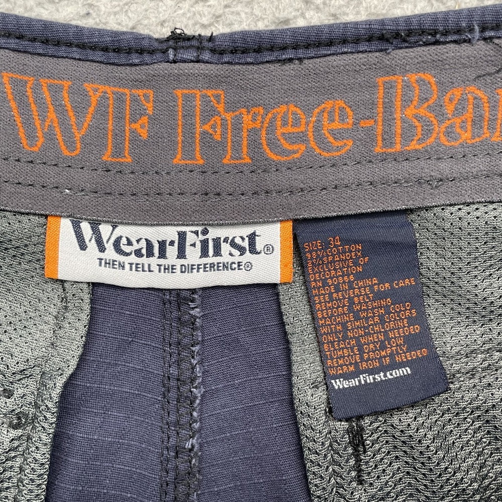 Wearfirst Cargo Shorts Men's 33* Navy Ripstop Gorpcore Academia Outdoors Utility - Picture 6 of 9